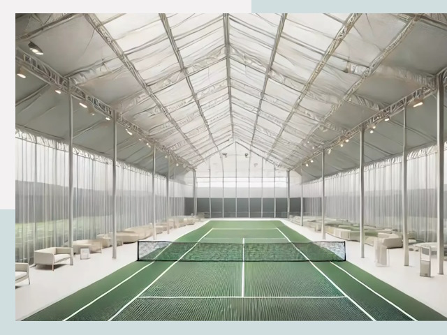 Строительство теннисных кортов в Дмитрах