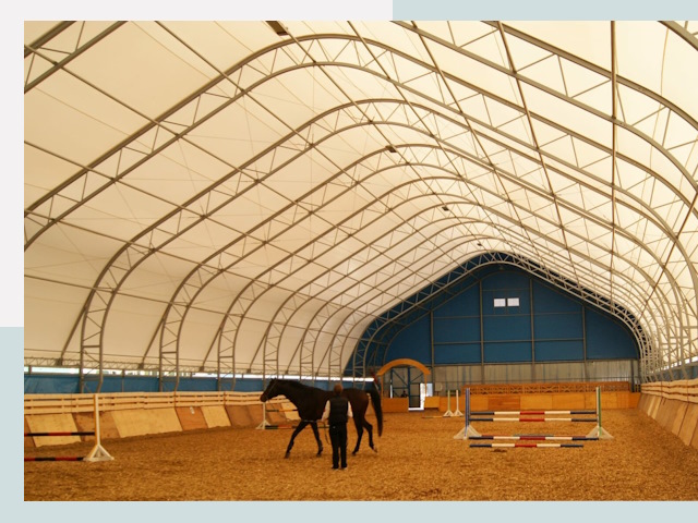 Строительство конных манежей в Дмитрах