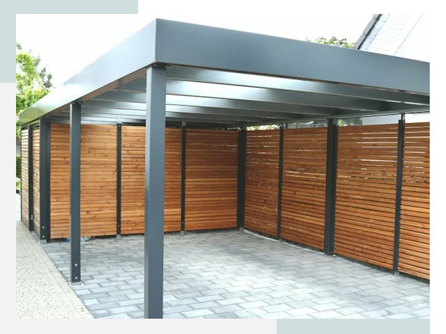 Навесы для парковки в Дмитрах