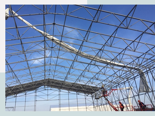 Шатровые ангары от 643 руб. в Дмитрах и Московской области