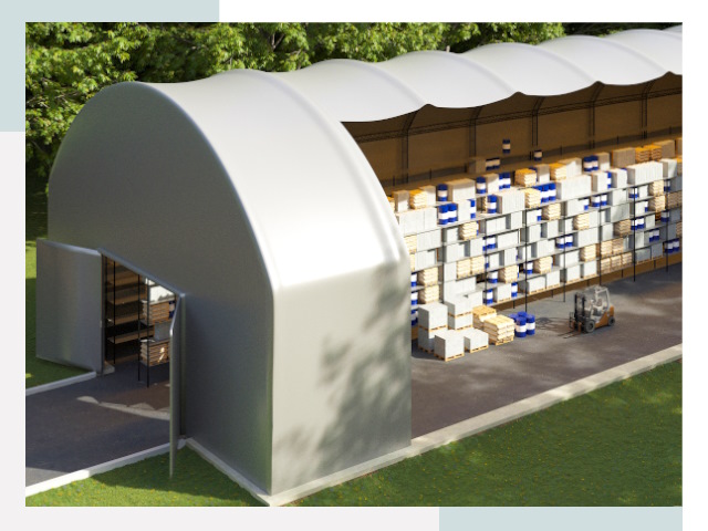 Тентовые ангары в Дмитрах