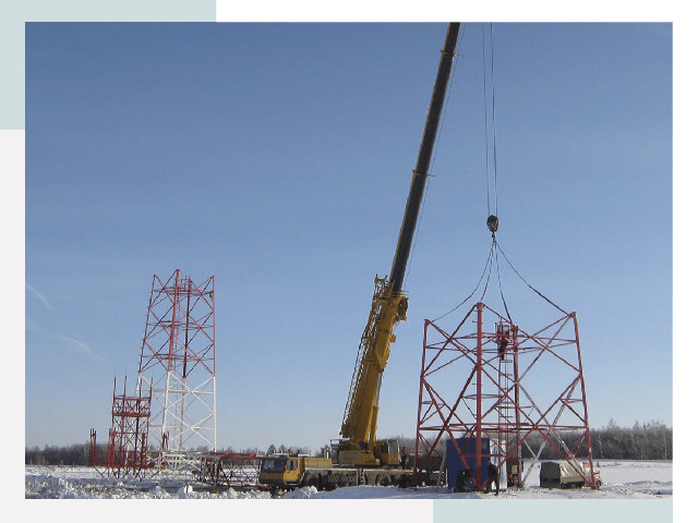 Монтаж вышек связи в Дмитрах