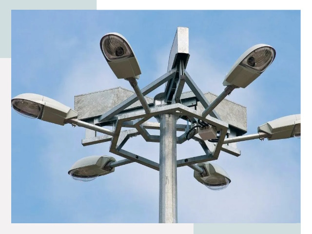 Монтаж осветительных мачт в Дмитрах