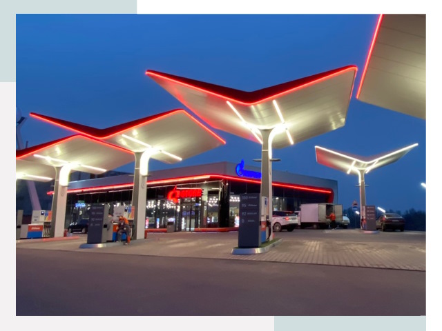 Навесы для АЗС в Дмитрах
